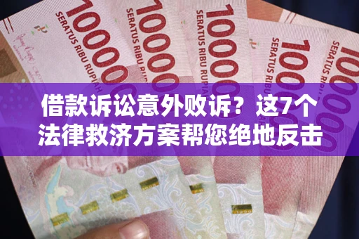 武汉借款诉讼意外败诉？这7个法律救济方案帮您绝地反击！