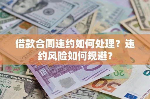 武汉借款合同违约如何处理？违约风险如何规避？